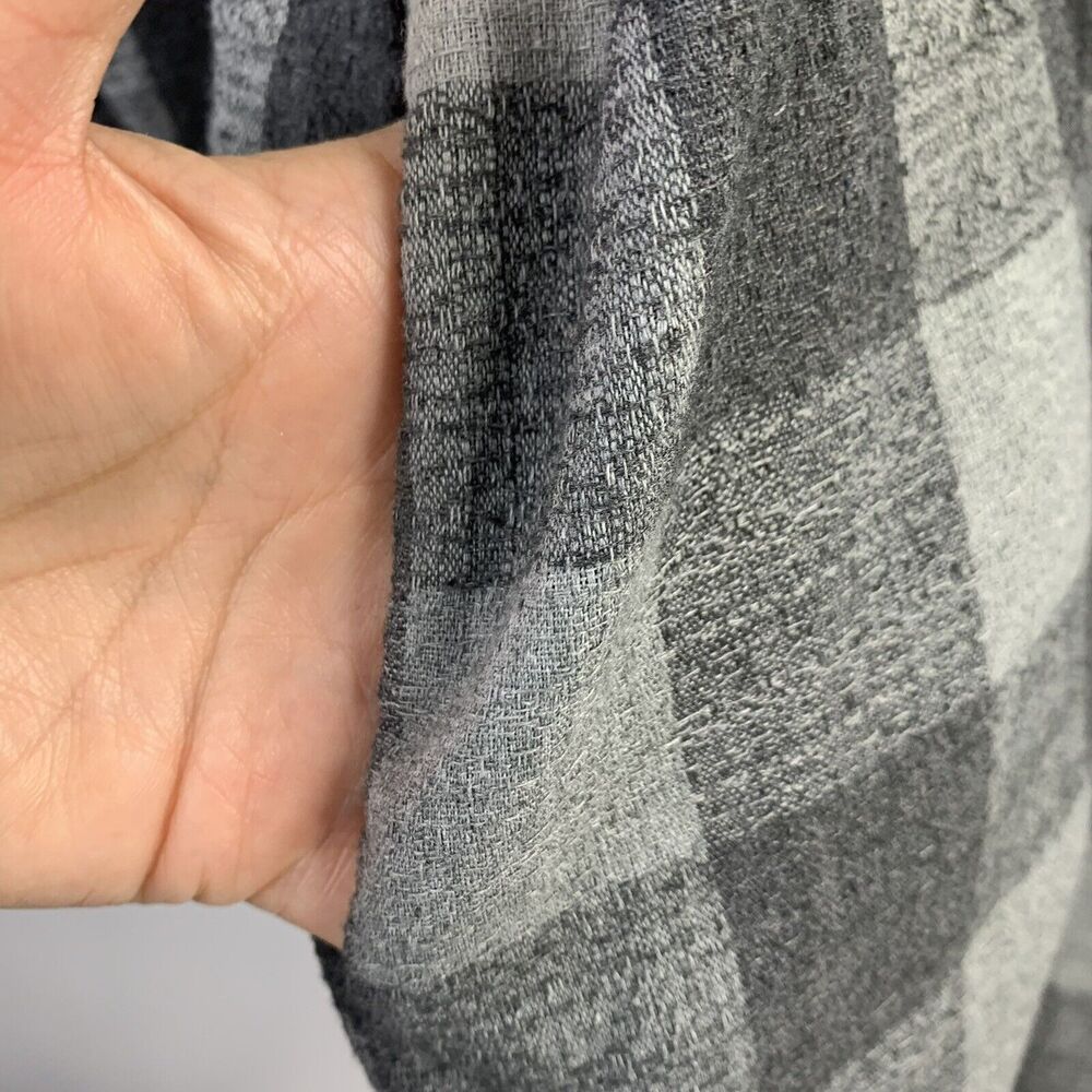 Saints & Hearts Size S / M Tunic Shirt Linen Blend Plaid Ombre Overdye Oversized - Picture 9 of 11